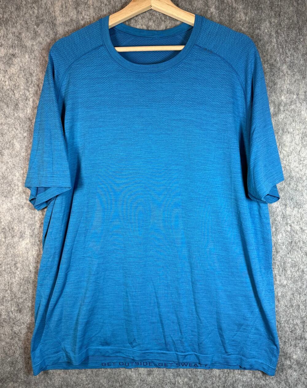 Lululemon Metal Vent Tech XXL Performance Athletic Short Sleeve Shirt Stretch